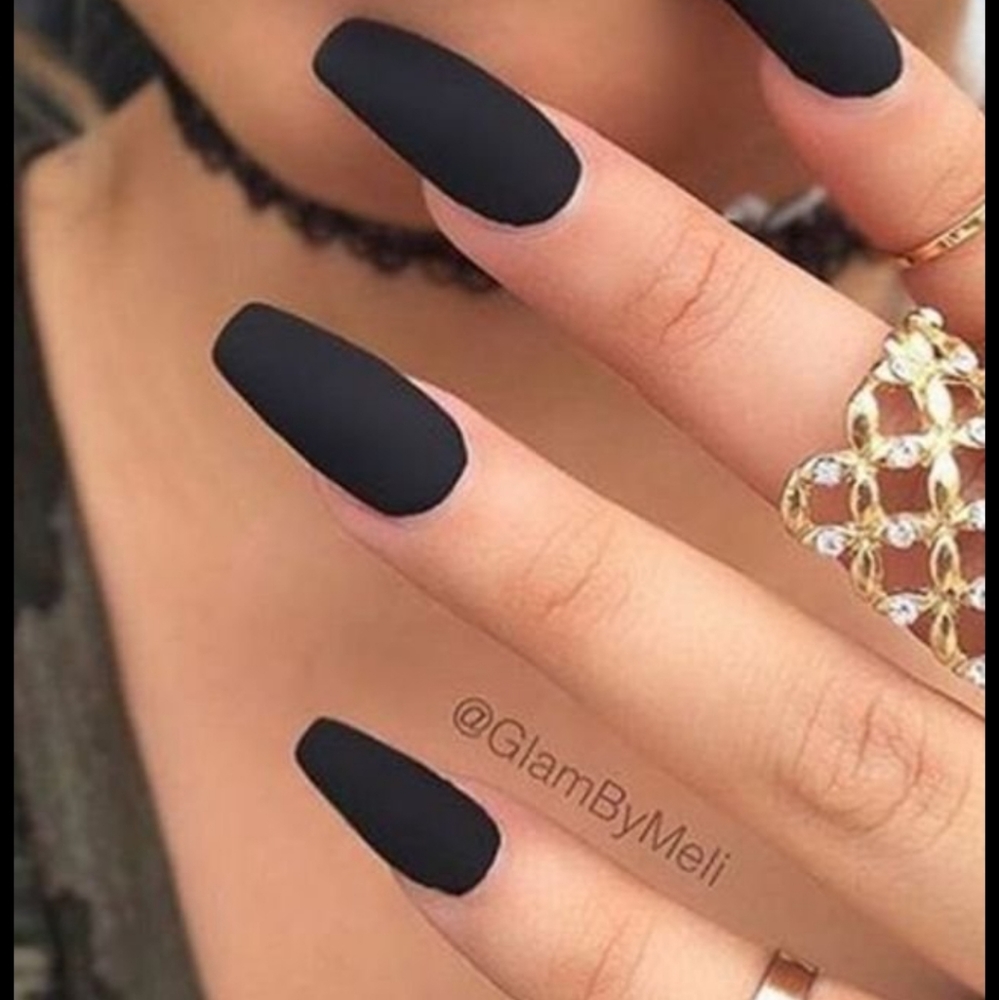 Black & white marble 💅NAILS glue on OR press on W/GLUE+ TABS + FILE. Any Length - Picture 7 of 13